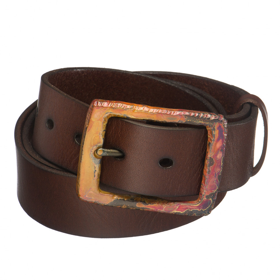 Ремень Dr. Koffer из натуральной кожи коричневый фото 1 &mdash; Интернет-магазин "BAGSTAR"