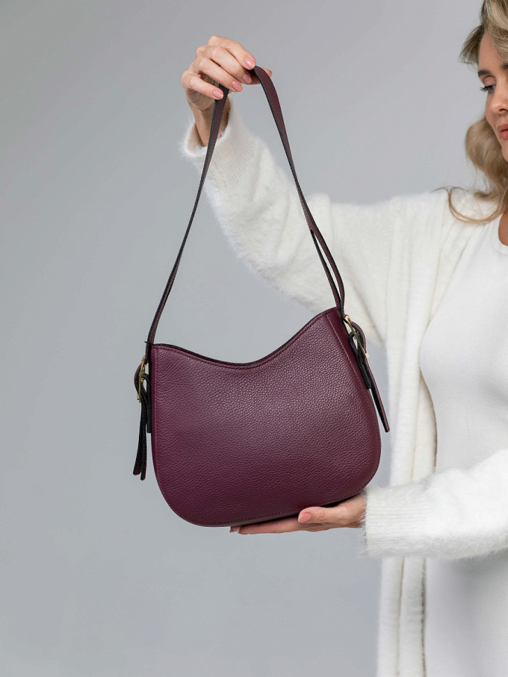 Женская сумка Dr.Koffer из натуральной кожи бордовая фото 1 &mdash; Интернет-магазин "BAGSTAR"