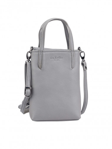 Сумка через плечо Dr.Koffer W620133-44-77 из натуральной кожи серая &mdash; Интернет-магазин "BAGSTAR"