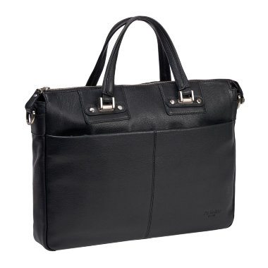 Черная кожаная мужская сумка Dr.Koffer B402388-260-04 &mdash; Интернет-магазин "BAGSTAR"