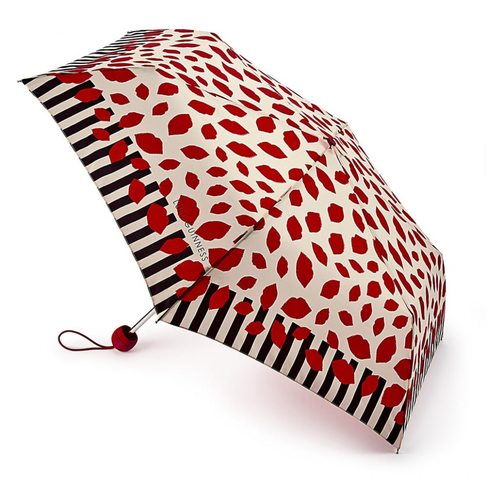 L718-3256 LipStripeBorder (Полоска по краю) Зонт женский механика Lulu Guinness Fulton фото 1 — Интернет-магазин "BAGSTAR"