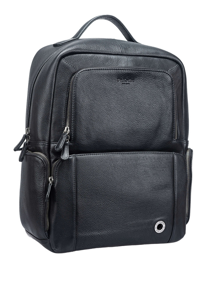 Рюкзак Dr.Koffer B402958-244-04 из натуральной кожи черный фото 1 &mdash; Интернет-магазин "BAGSTAR"