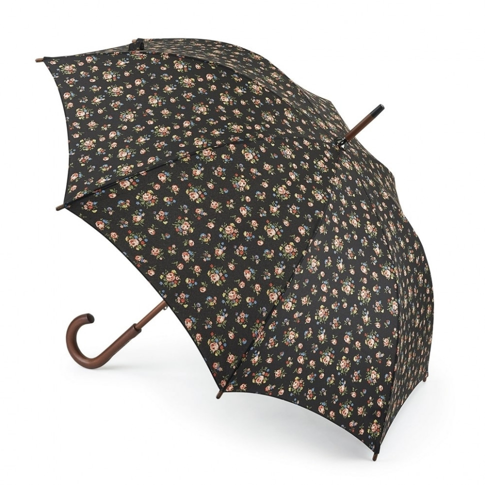 L541-2652 KewSprigCharcole (Цветы) Зонт женский трость Cath Kidston Fulton фото 1 — Интернет-магазин "BAGSTAR"