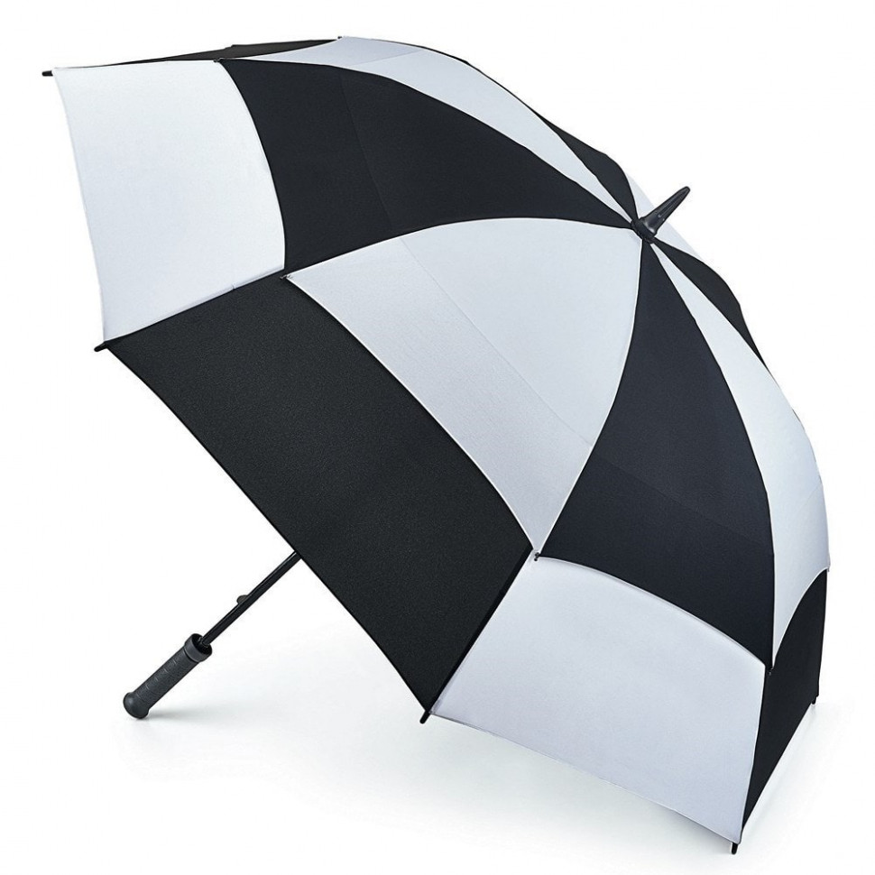 S669-2986 BlackWhite (ЧерныйБелый) Зонт мужской гольфер Fulton фото 1 — Интернет-магазин "BAGSTAR"