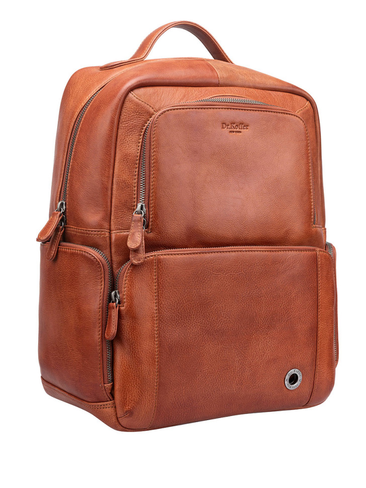 Рюкзак Dr.Koffer B402958-244-05 из натуральной кожи светло-коричневый фото 1 &mdash; Интернет-магазин "BAGSTAR"