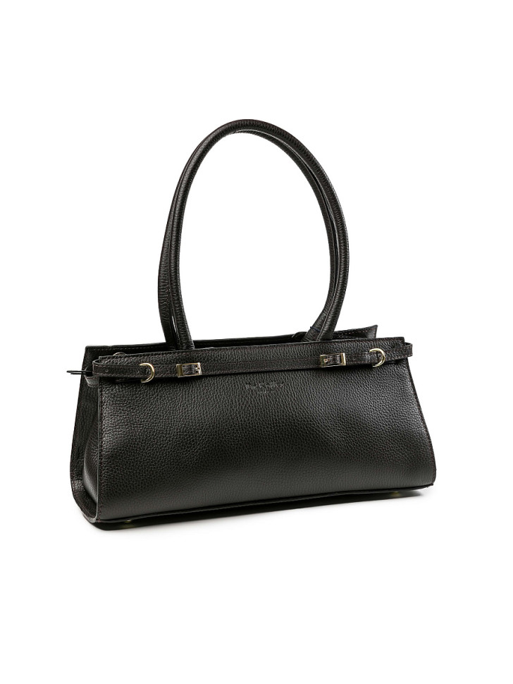 Женская сумка Dr.Koffer из натуральной кожи темно-коричневая фото 1 &mdash; Интернет-магазин "BAGSTAR"