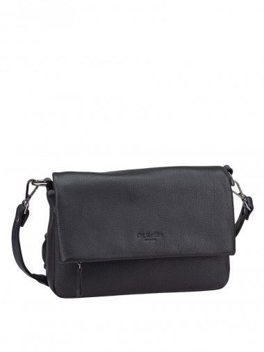 Женская сумка Dr.Koffer W620134-44-04 из натуральной кожи черная &mdash; Интернет-магазин "BAGSTAR"