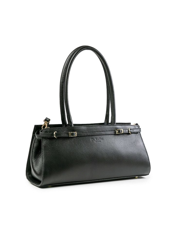 Женская сумка Dr.Koffer из натуральной кожи черная фото 1 &mdash; Интернет-магазин "BAGSTAR"