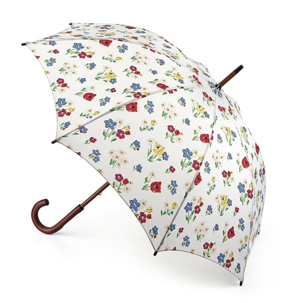 L541-2953 ParadiseBunchChalk (Цветы) Зонт женский трость Cath Kidston Fulton фото 1 — Интернет-магазин "BAGSTAR"