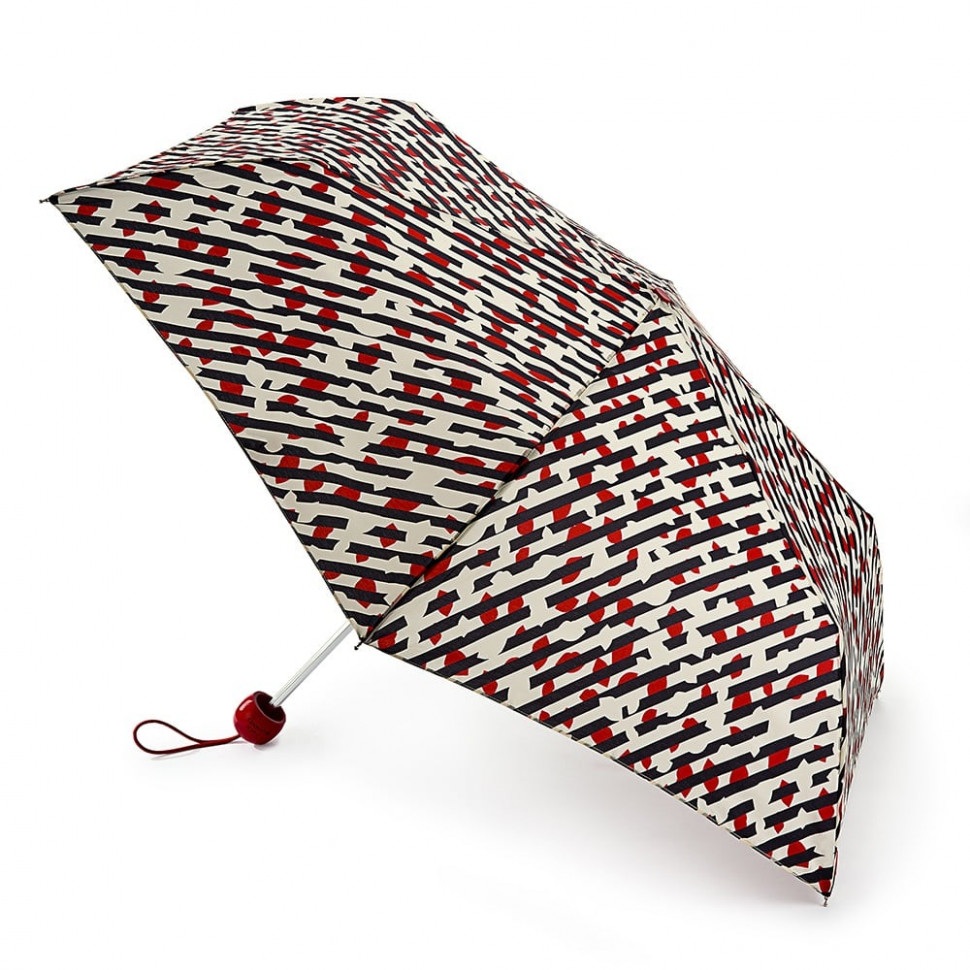 L718-3554 DiagonalStripeLip (Диагональ губ) Зонт женский механика Lulu Guinness Fulton фото 1 — Интернет-магазин "BAGSTAR"