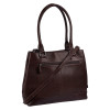 Женская сумка Dr.Koffer из натуральной кожи коричневая фото 3 &mdash; Интернет-магазин "BAGSTAR"
