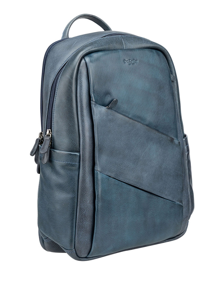 Рюкзак B402940-244-60 Dr. Koffer из натуральной кожи синий фото 1 &mdash; Интернет-магазин "BAGSTAR"