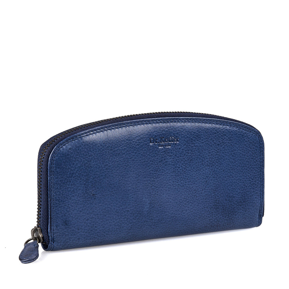 Портмоне Dr.Koffer X510334-154-60 из натуральной кожи синее фото 1 &mdash; Интернет-магазин "BAGSTAR"