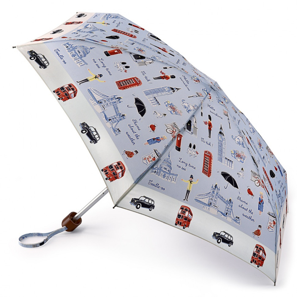 L521-3824 LondonIcons (Иллюстрация Лондона) Зонт женский механика Cath Kidston Fulton фото 1 — Интернет-магазин "BAGSTAR"