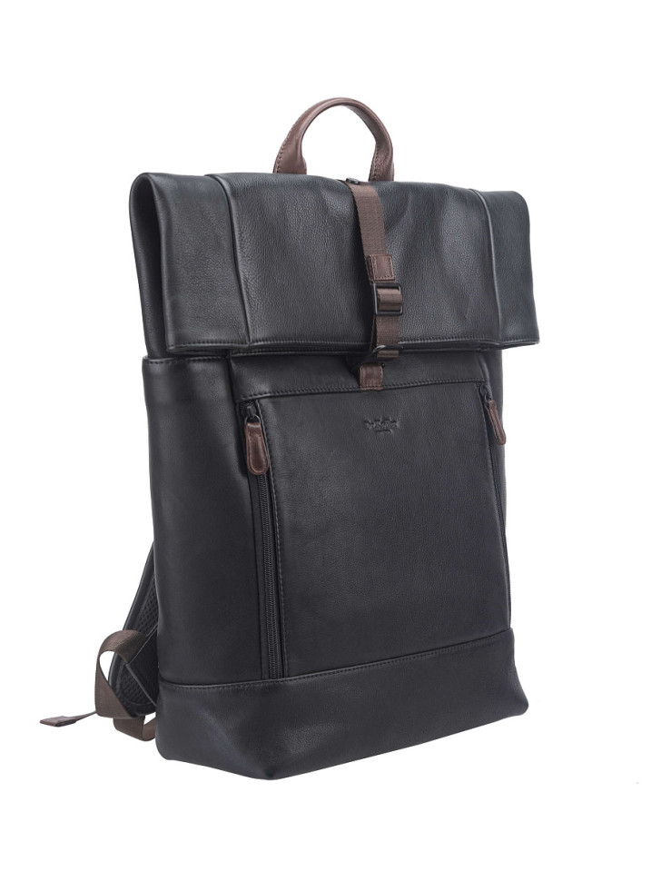 Рюкзак B402926-244-04_09 Dr. Koffer из натуральной кожи черный фото 1 &mdash; Интернет-магазин "BAGSTAR"