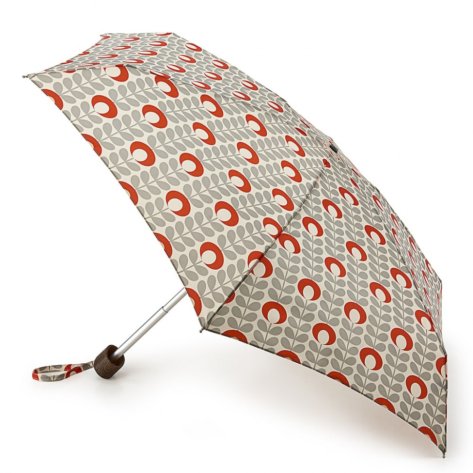 L744-3209 FlowerOvalStemTomato (Цветок красный) Зонт женский механика Orla Kiely Fulton фото 1 — Интернет-магазин "BAGSTAR"
