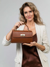 Женская сумка Dr.Koffer из натуральной кожи коричневая фото 6 &mdash; Интернет-магазин "BAGSTAR"