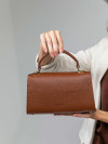 Женская сумка Dr.Koffer из натуральной кожи коричневая фото 7 &mdash; Интернет-магазин "BAGSTAR"