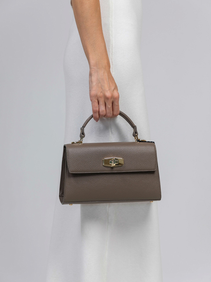 Женская сумка Dr.Koffer из натуральной кожи хаки фото 1 &mdash; Интернет-магазин "BAGSTAR"