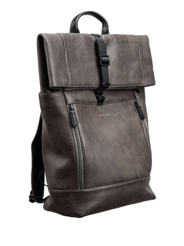 Рюкзак B402926-244-77_04 Dr. Koffer из натуральной кожи серый &mdash; Интернет-магазин "BAGSTAR"