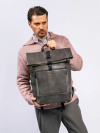Рюкзак B402926-244-77_04 Dr. Koffer из натуральной кожи серый фото 9 &mdash; Интернет-магазин "BAGSTAR"